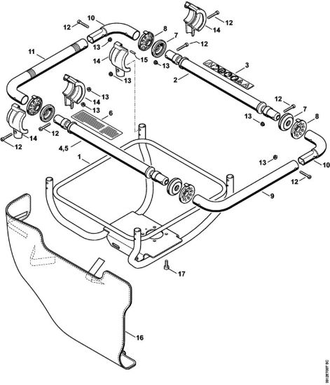 Manico tubolare BT 130 BT 130-Z brand Stihl